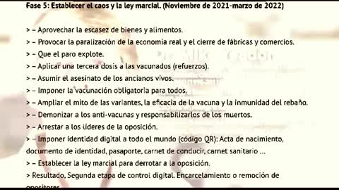 Ex científico de Pfizer muestra las 6 fases del Nuevo Orden Mundial