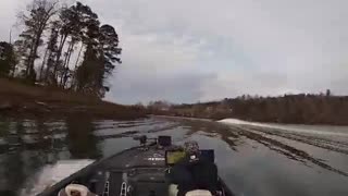 Boat Crashes on a Bank