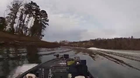 Boat Crashes on a Bank