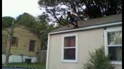 Jumping Off The Roof Is NEVER A Good Idea