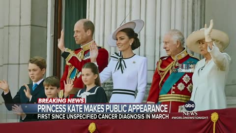 Princess Kate makes public appearance at royal birthday bash ABC News