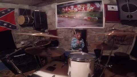 5 years old drummer Mihail,jamming with his friends