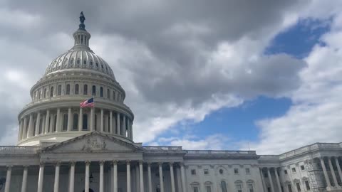 Flags over the United States Capitol were lowered.