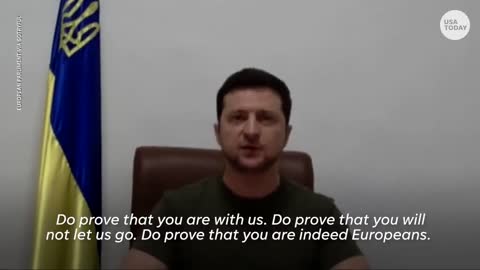 Zelenskyy pleads for Ukraine to become member of EU