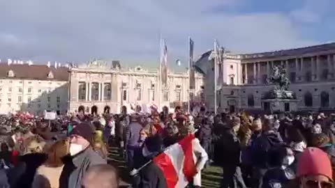 Protests in Austria, More than 100,000 people