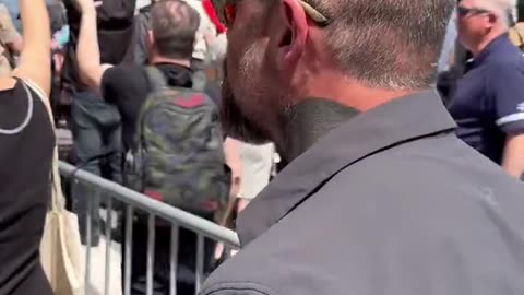 Trump Supporter Confronts J6 Celebrity Cop Michael Fanone