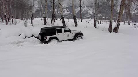 Snow Bashing Jeep Style