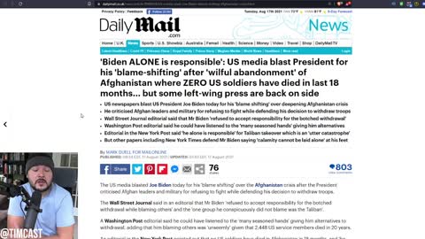 Media SLAMS Biden Speech For Passing Blame To Trump And Afghani's But Some On The Right PRAISE Him