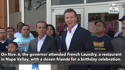 Newsom imposes coronavirus restrictions as he apologizes for breaking rules at birthday dinner