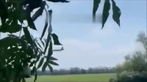 Four Russian Su-25 Aircraft Over The Southern Steppes.