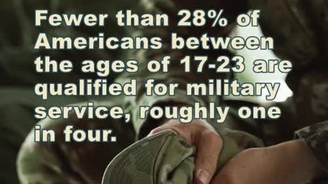 Only 28% of Americans Are Qualified For The US Military Service