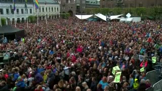 Hero's welcome at home for Eurovision winner