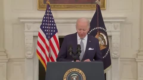 Biden after being late for over 45 minutes: "Good morning, I'm going to be somewhat short today"