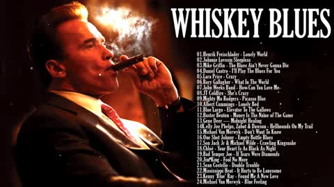 Relaxing Whiskey Blues Music - Best Slow Blues Songs All Time - Best Modern Electric Guitar Blues