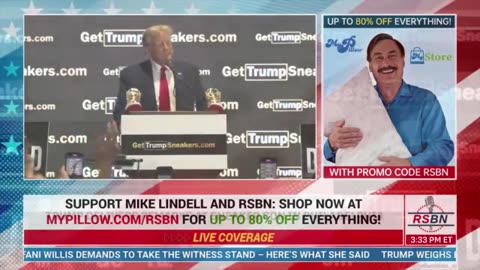 DONALD TRUMP GIVES SPEECH AT SNEAKER CON IN PHILADELPHIA