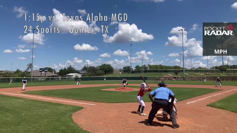 Dallas Tigers NE 12U AAA Caliendo - 24 Sports: Gunter, TX - 2022-09-03 1:15p - Texas Alpha