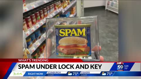 'Bidenflation' Leads To Stores Putting Spam Cans In Anti-Theft Containers