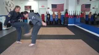 An example of the American Kenpo technique Defensive Cross