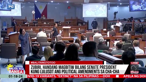 Zubiri, handang magbitiw bilang Senate President kung lulusot ang political amendments sa Cha-cha