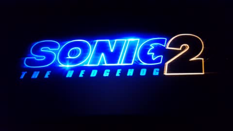 Sonic 2 trailer in movie theater