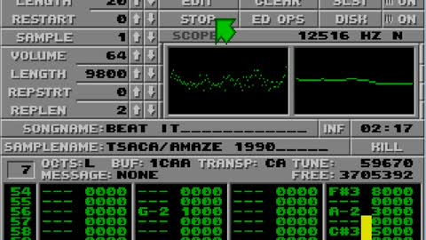 Amiga and Atari ST Protracker Music Mods - Beat It