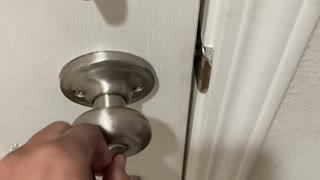 Wife Fools Husband with Door Lock Joke