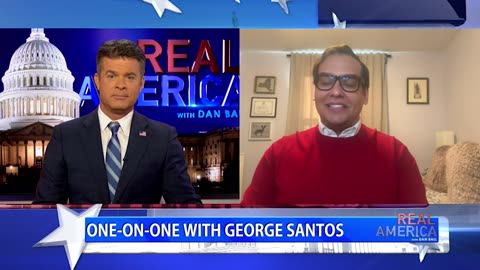 REAL AMERICA -- Dan Ball W/ George Santos, George Announces Run For Congress, 3/12/24