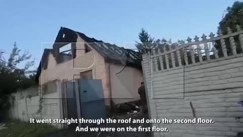 his house was turned into ruins as a result of Ukrainian shelling