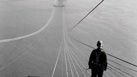 Golden Gate Bridge Construction 1935 and the Kiss of Life