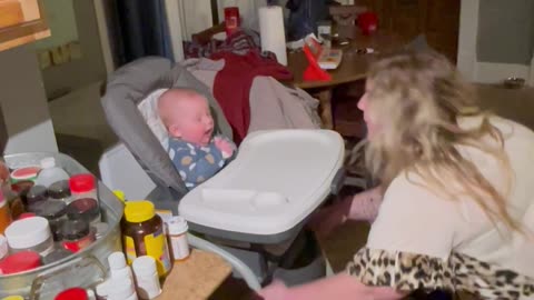 Mom Makes Baby Crack Up