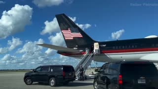 President Trump’s.... Trump Force 1 is ready for rally.