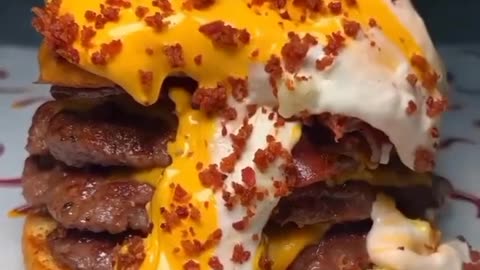 Big Cheese Burger | Heavy Cheese Burger | #burger #food #shorts