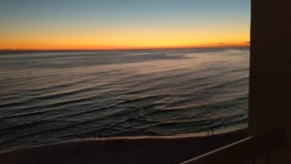 Panama City Beach Florida condo balcony sunset October 2020