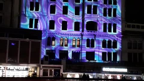 Light festival december 2020 Lausanne Switzerland