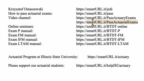 Exam LTAM exercise for September 29, 2021