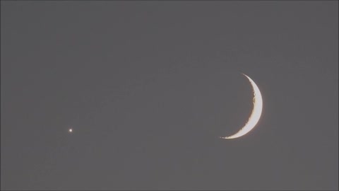 Venus and The Crescent Moon