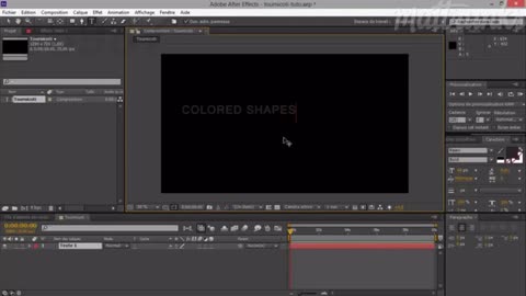 After Effects 3D Space MG Graphic Element Animation 5