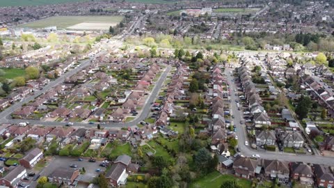 Drone Footage of Residential Area