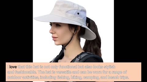 Buyer Comments: NPJY Sun Hat Womens Men 3” Wide Brim UPF 50+ Fishing Beach Bucket Hats