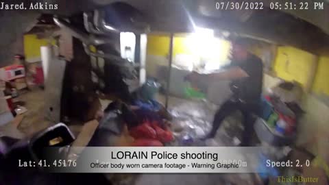Lorain Police release body camera footage of man shot by officers after K-9 stabbed