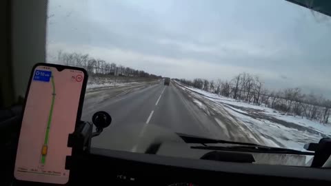 An American trucker tasted Russian vodka. Accident Horror.