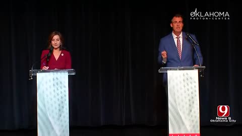 Kevin Stitt calls out Joy Hofmeister, who is Oklahoma's Superintendent of Public Instruction