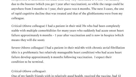A TRUE HORROR STORY: 'A Midwestern Doctor' Meticulously Documents Covid Vaccine Injuries and Deaths