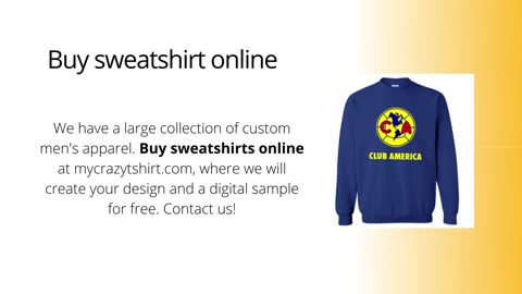 Buy sweatshirt online