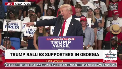 FULL SPEECH: President Trump and JD Vance Take the Stage at the Rally in Atlanta - 8/3/2024