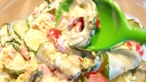 How to cook delicious zucchini. Zucchini salad.