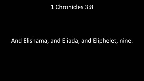 KJV Bible 1st Chronicles Chapter 3