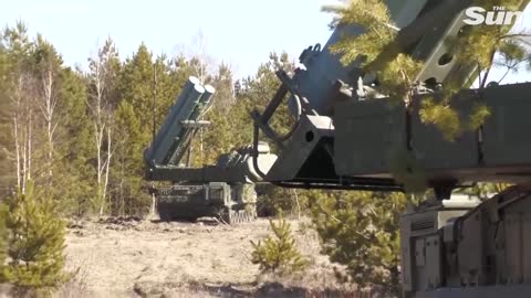 Russian army prepare surface-to-air missile systems in Ukraine
