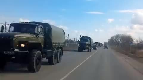 Chechens from Kadyrov's Sever battalion, Heading from Grozny towards Krasnodar