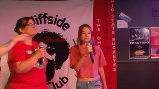 Tina and Gracie Singing The Sign by Ace of Base at Karaoke June 23 2022